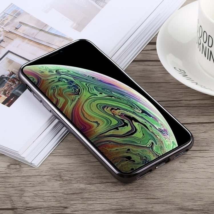 For iPhone XS Max TOTUDESIGN Jane Series Electroplating TPU Case(Grey)