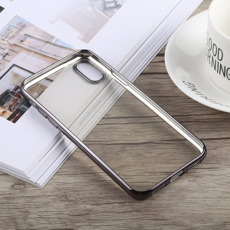 For iPhone XS Max TOTUDESIGN Jane Series Electroplating TPU Case(Grey)
