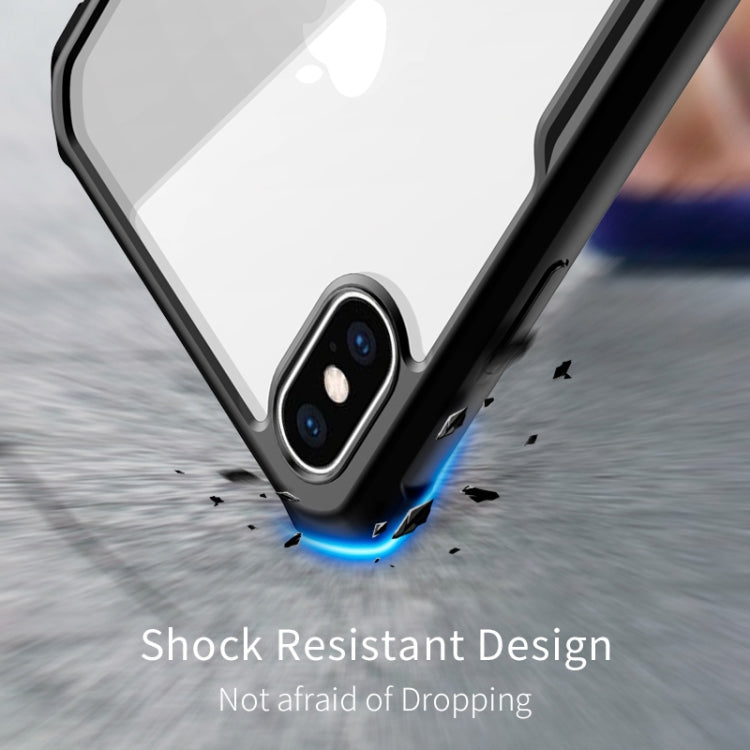 For iPhone XS Max XUNDD Beetle Series Shockproof TPU Protective Case (Blue)