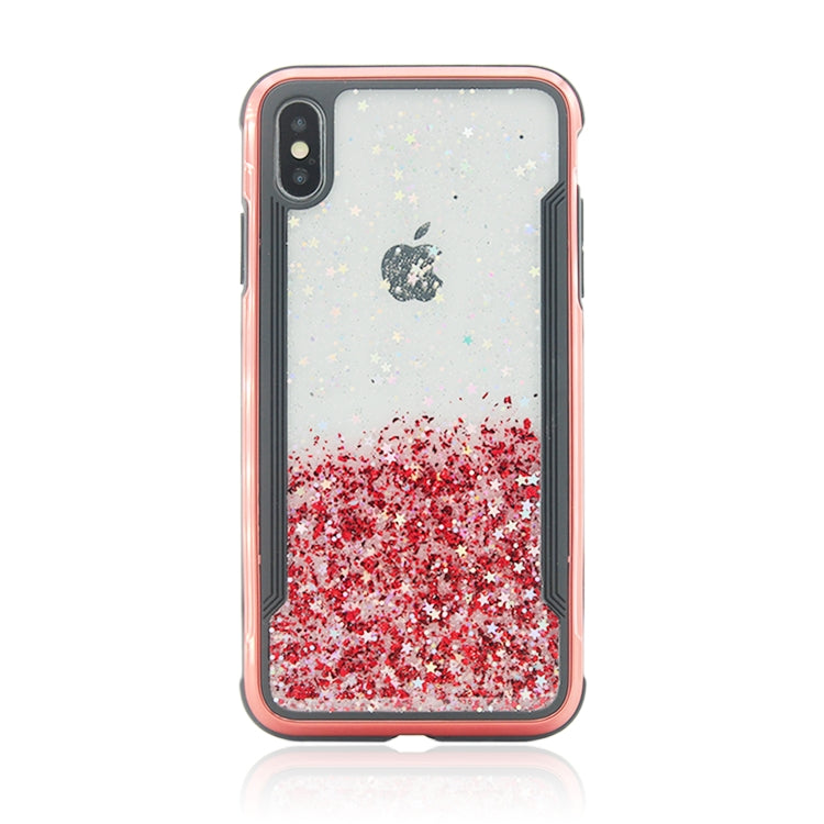 For iPhone XS Max Carbon Gold Glitter Powder Case