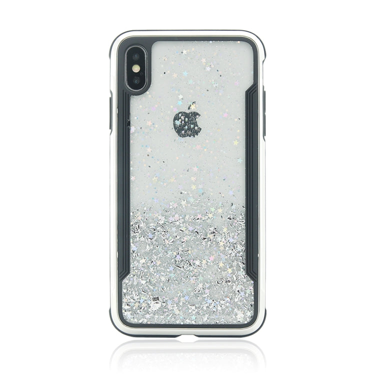 For iPhone XS Max Carbon Gold Glitter Powder Case