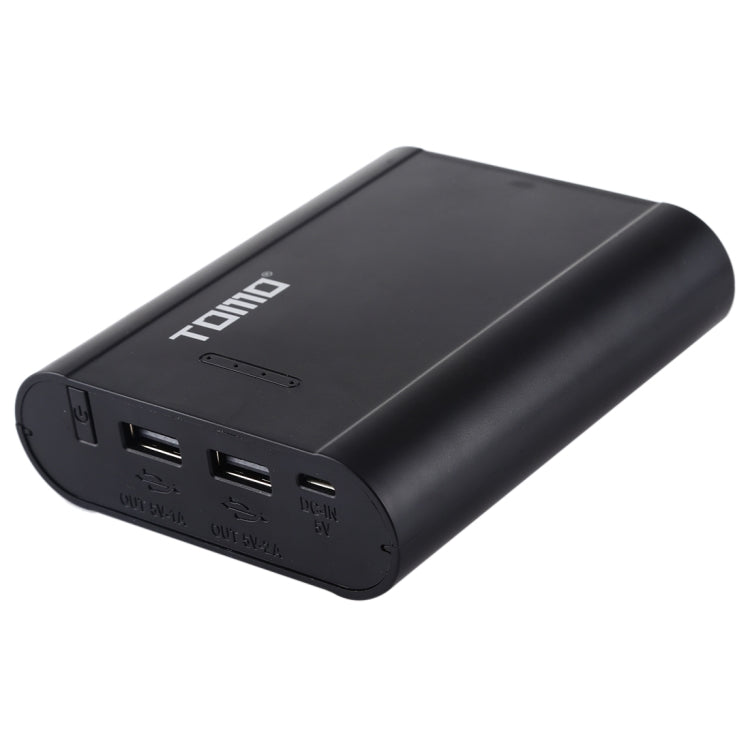 TOMO P4 USB Smart 4 Battery Charger with  Indicator Light for 18650 Li-ion Battery (Black)