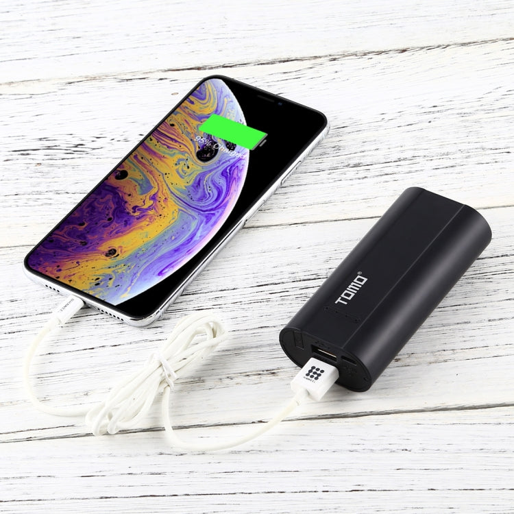 TOMO P4 USB Smart 4 Battery Charger with  Indicator Light for 18650 Li-ion Battery (Black)