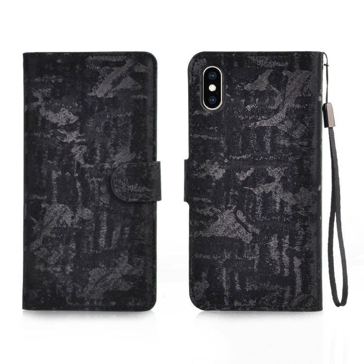 For iPhone XS Max Horizontal Flip 3D Gradient Color PU + TPU Leather Case with Holder & Card Slots & Photo frame