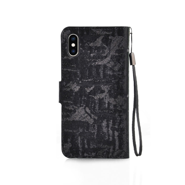 For iPhone XS Max Horizontal Flip 3D Gradient Color PU + TPU Leather Case with Holder & Card Slots & Photo frame