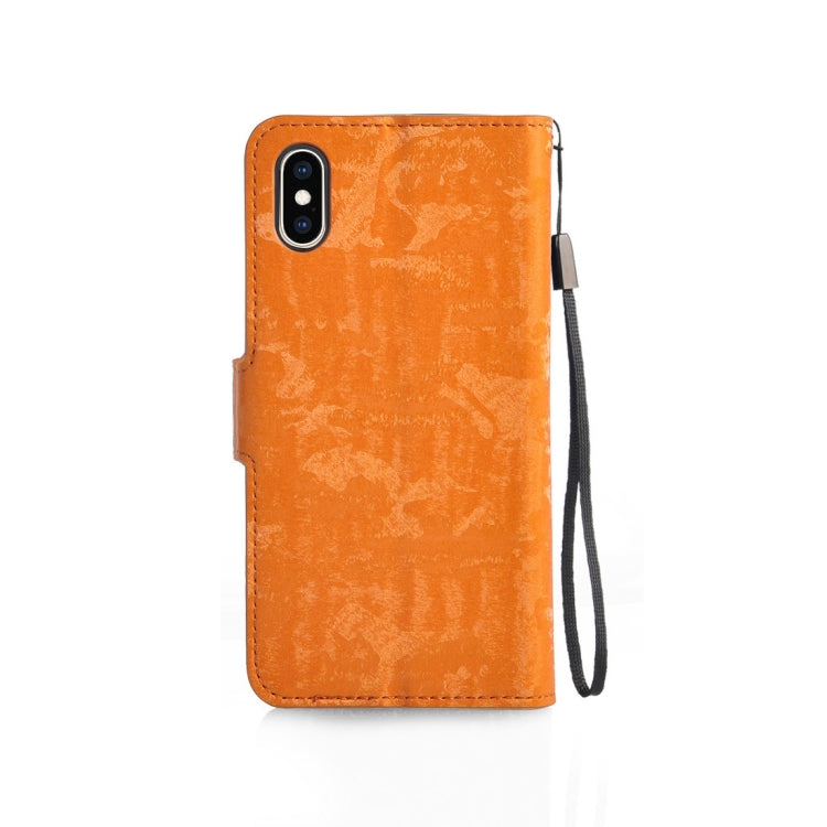 For iPhone XS Max Horizontal Flip 3D Gradient Color PU + TPU Leather Case with Holder & Card Slots & Photo frame