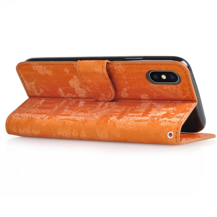 For iPhone XS Max Horizontal Flip 3D Gradient Color PU + TPU Leather Case with Holder & Card Slots & Photo frame