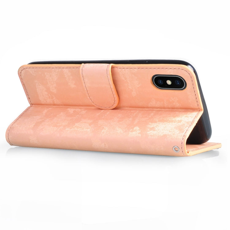 For iPhone XS Max Horizontal Flip 3D Gradient Color PU + TPU Leather Case with Holder & Card Slots & Photo frame