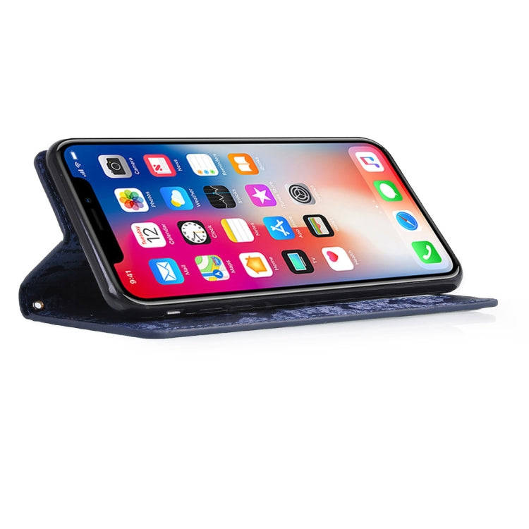 For iPhone XS Max Horizontal Flip 3D Gradient Color PU + TPU Leather Case with Holder & Card Slots & Photo frame