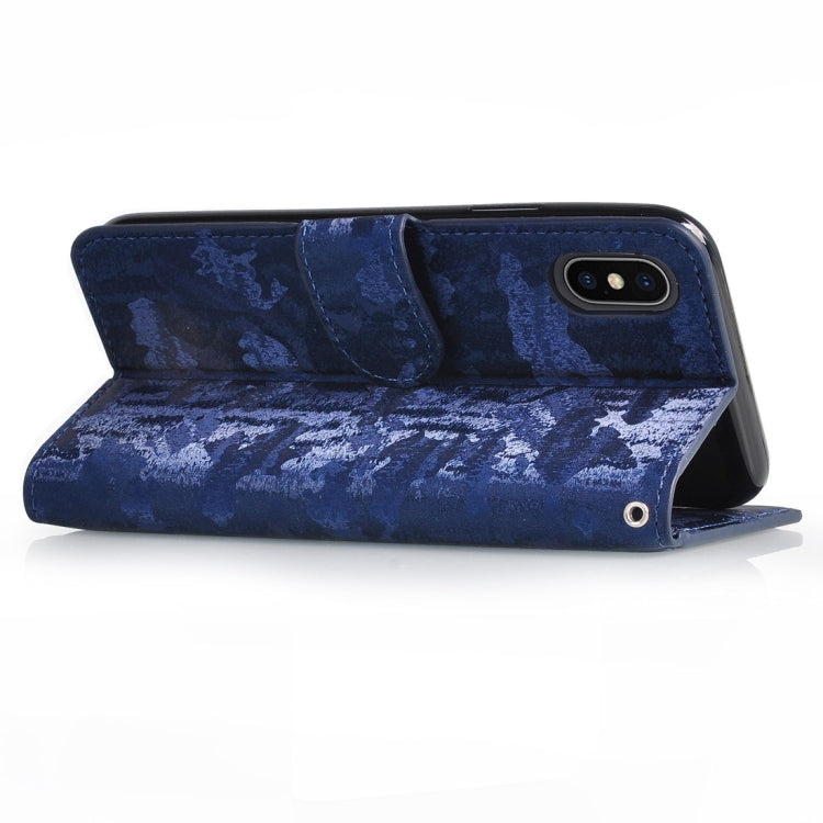 For iPhone XS Max Horizontal Flip 3D Gradient Color PU + TPU Leather Case with Holder & Card Slots & Photo frame