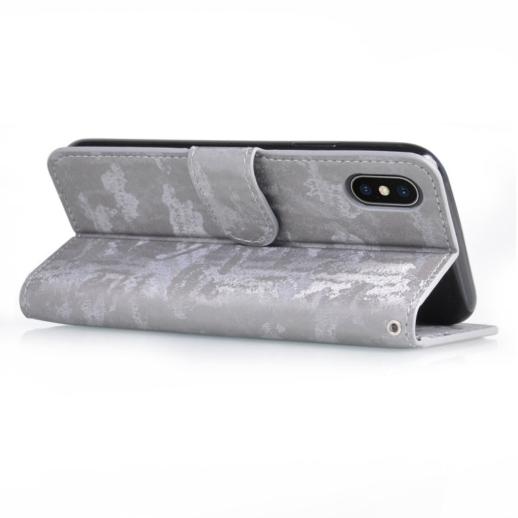 For iPhone XS Max Horizontal Flip 3D Gradient Color PU + TPU Leather Case with Holder & Card Slots & Photo frame