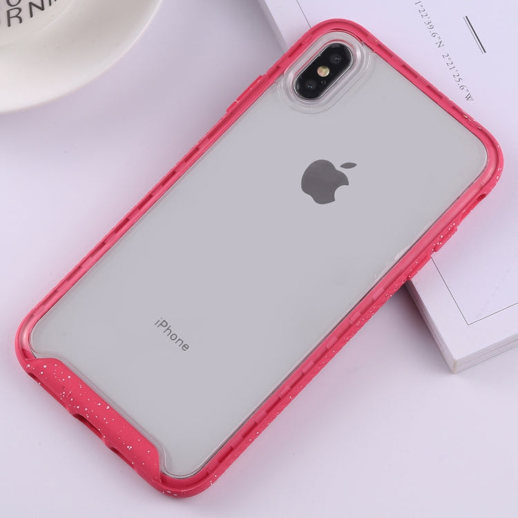 For iPhone XS Max Two-color Frame Acrylic PC Case