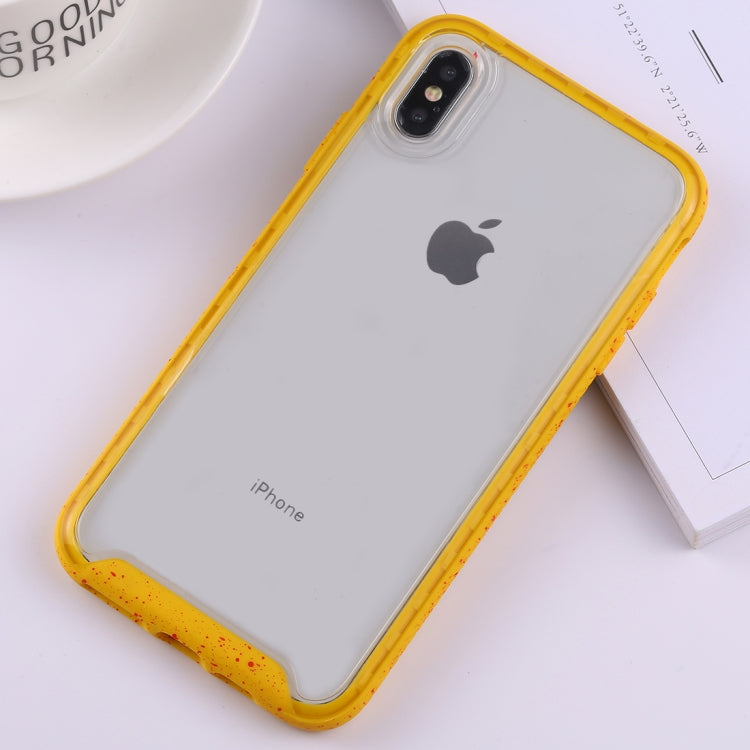 For iPhone XS Max Two-color Frame Acrylic PC Case