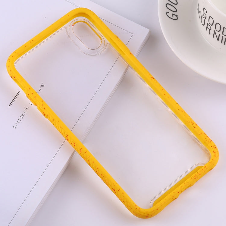 For iPhone XS Max Two-color Frame Acrylic PC Case