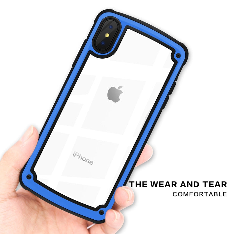 For iPhone XS Max Shockproof PC + TPU Case