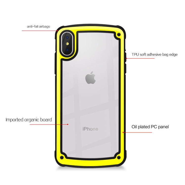 For iPhone XS Max Shockproof PC + TPU Case