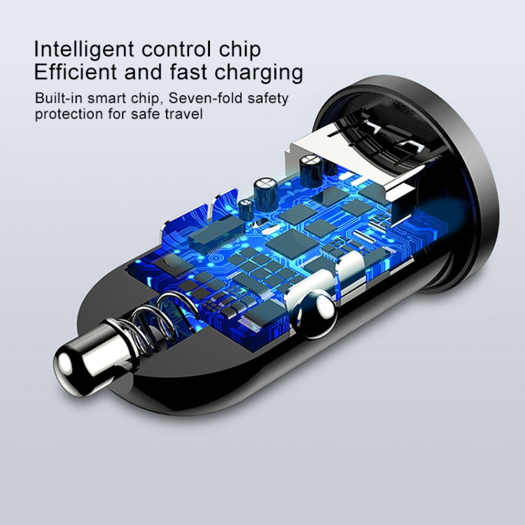 TOTUDESIGN DCCD-017 DV 5V - 2.4A PC Smart Dual USB Car Charger Second Generation