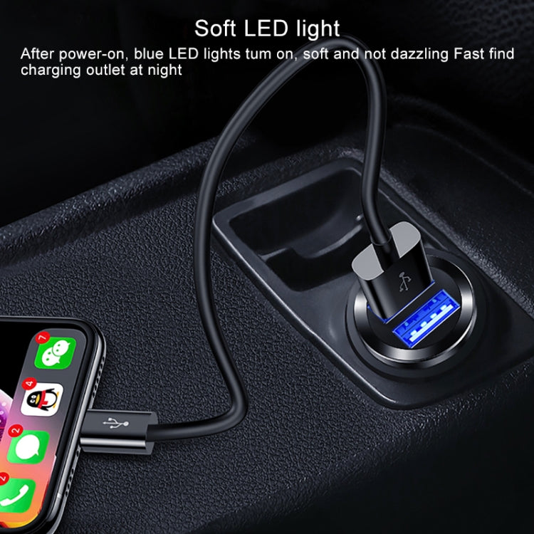 TOTUDESIGN DCCD-017 DV 5V - 2.4A PC Smart Dual USB Car Charger Second Generation