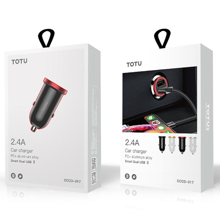 TOTUDESIGN DCCD-017 DV 5V - 2.4A PC Smart Dual USB Car Charger Second Generation