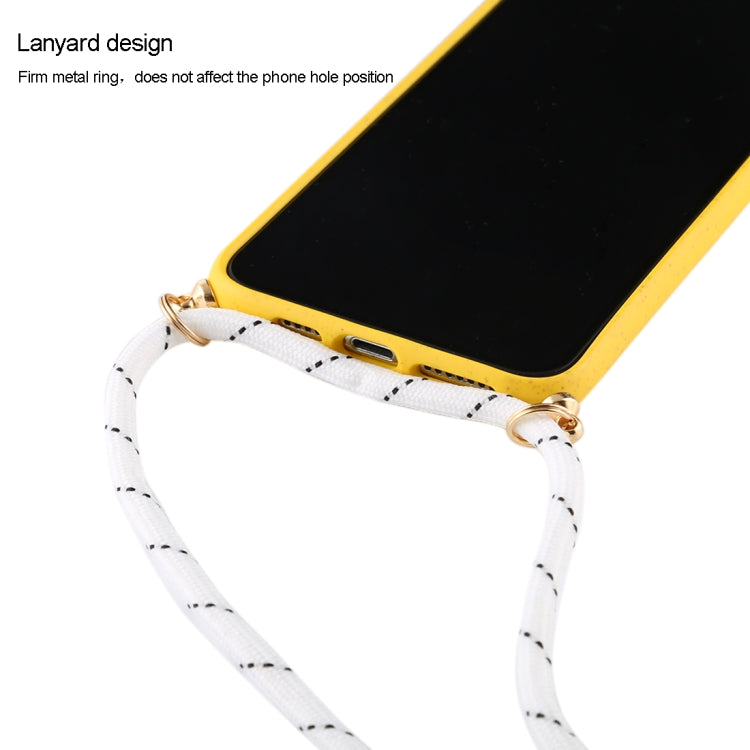 For iPhone XS Max TPU Anti-Fall Mobile Phone Case With Lanyard