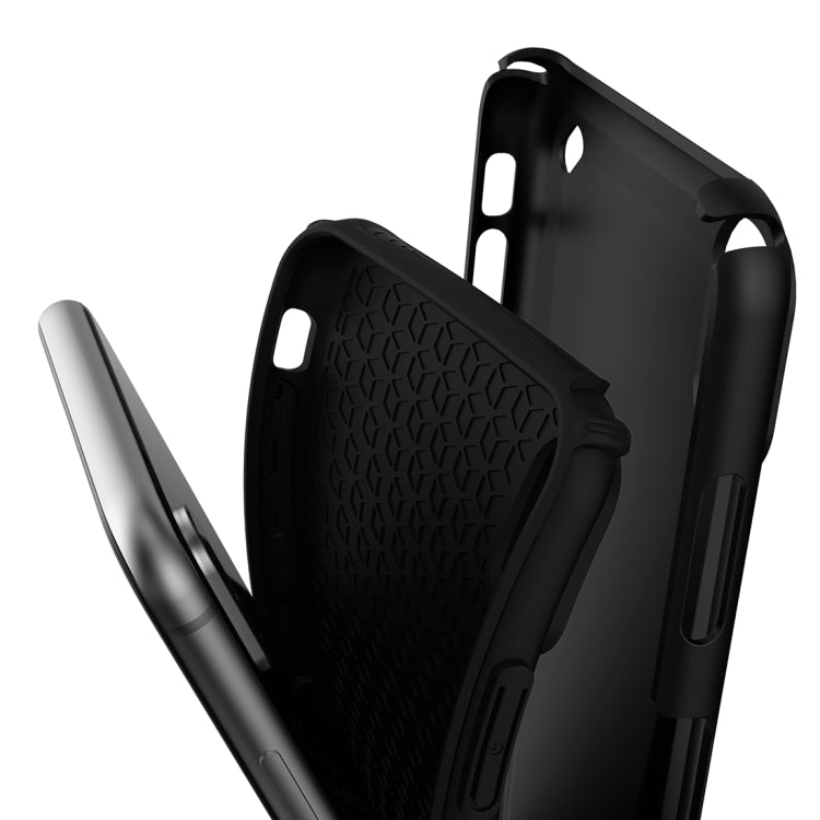 For iPhone XS Max Ultra-thin TPU+PC Mechanic Shockproof Protective Case
