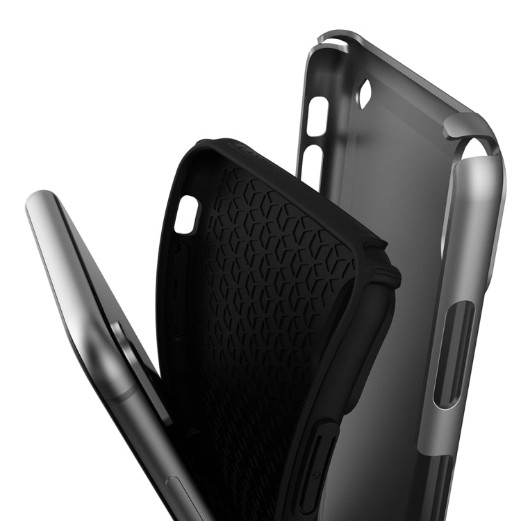 For iPhone XS Max Ultra-thin TPU+PC Mechanic Shockproof Protective Case