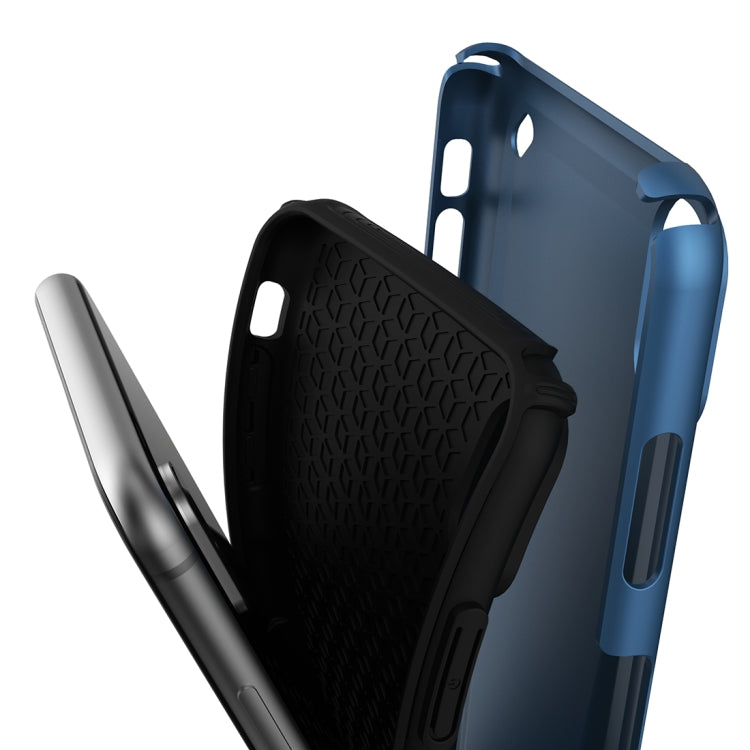 For iPhone XS Max Ultra-thin TPU+PC Mechanic Shockproof Protective Case