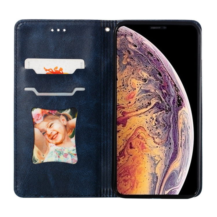 For iPhone XS Max Calf Texture Zipper Magnetic Horizontal Flip Leather Case with Wallet & Holder & Card Slots