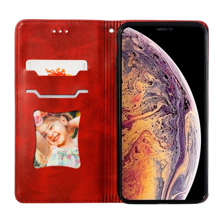 For iPhone XS Max Calf Texture Zipper Magnetic Horizontal Flip Leather Case with Wallet & Holder & Card Slots