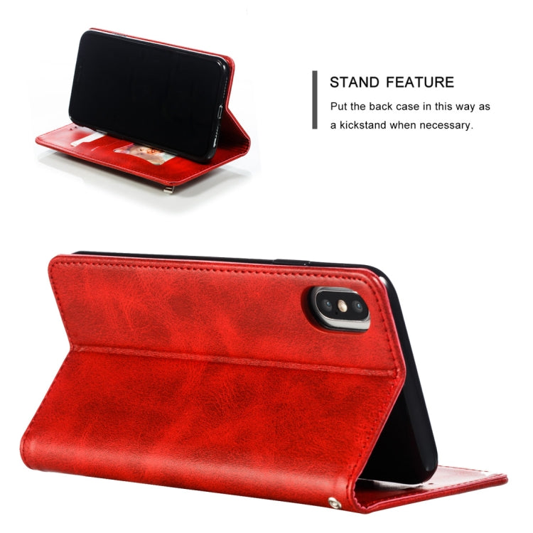 For iPhone XS Max Calf Texture Zipper Magnetic Horizontal Flip Leather Case with Wallet & Holder & Card Slots