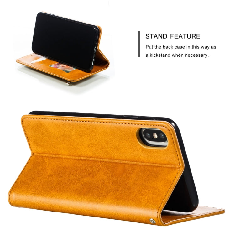 For iPhone XS Max Calf Texture Zipper Magnetic Horizontal Flip Leather Case with Wallet & Holder & Card Slots