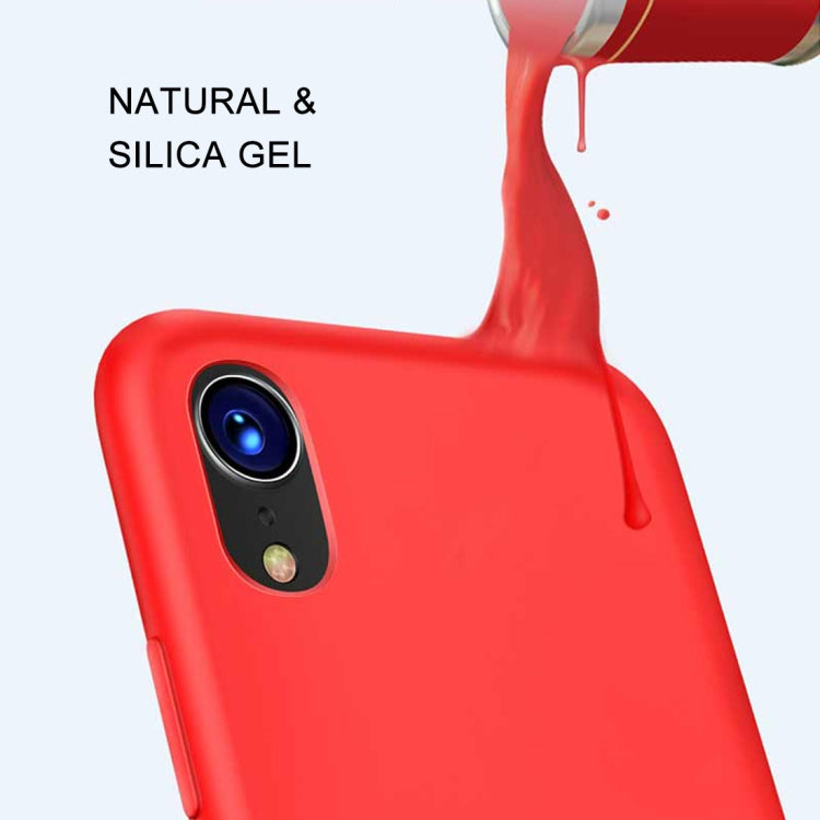 For iPhone XR TOTUDESIGN Liquid Silicone Dropproof Full Coverage Case