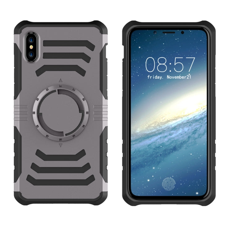 For iPhone XR Sharp Sword Pattern Case with Armlet