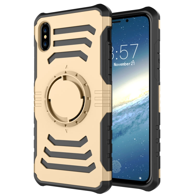 For iPhone XR Sharp Sword Pattern Case with Armlet