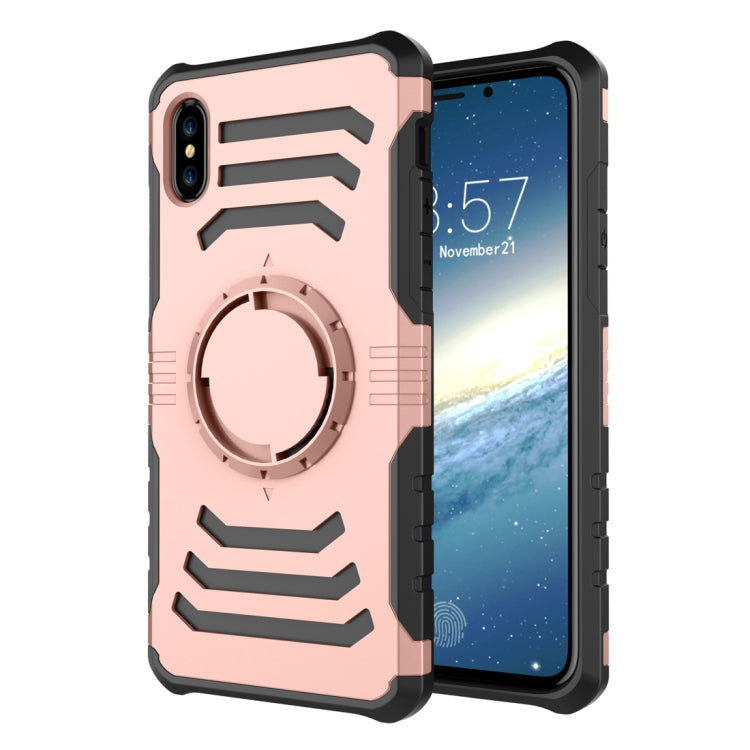 For iPhone XR Sharp Sword Pattern Case with Armlet