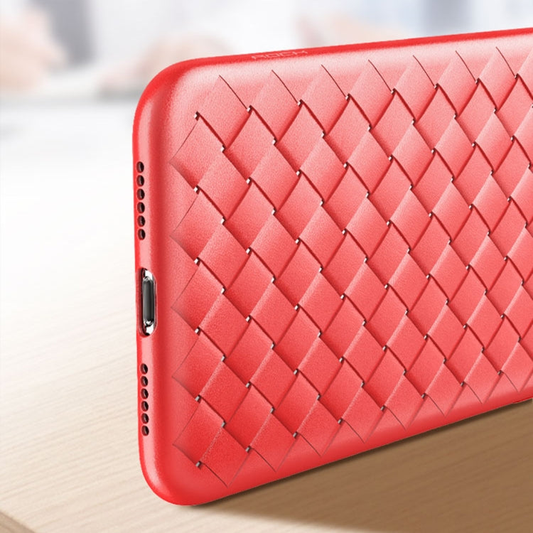 For iPhone XR ROCK Slim Weave Style TPU Soft Case (Black)