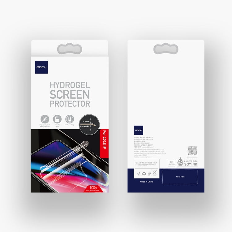 ROCK 0.18mm 9D Curved Surface Full Screen Protector Hydrogel Film for iPhone XR, TPU+PET Material