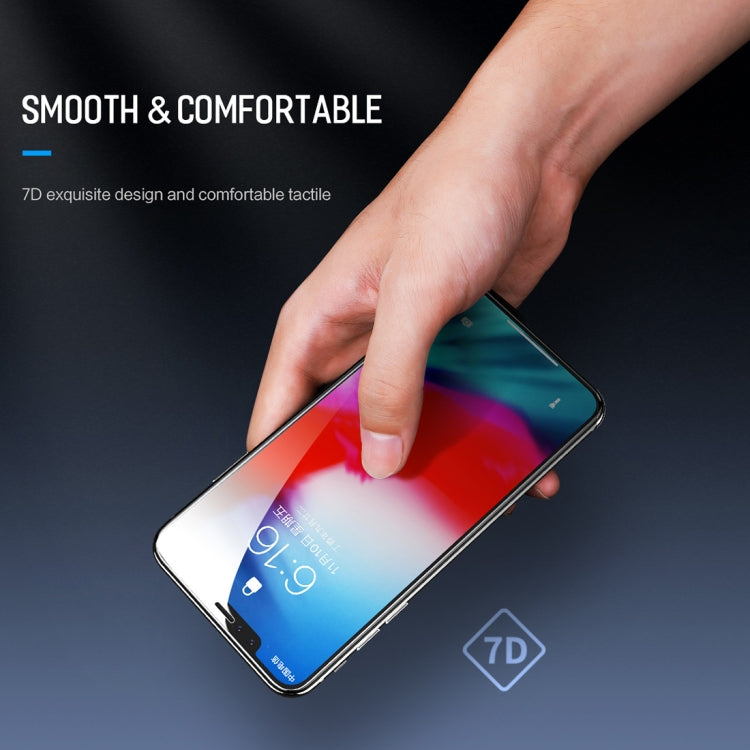 For iPhone 11 / XR ROCK 0.23mm Soft Edge 7D Curved Surface Full Screen Tempered Glass Film(Transparent)