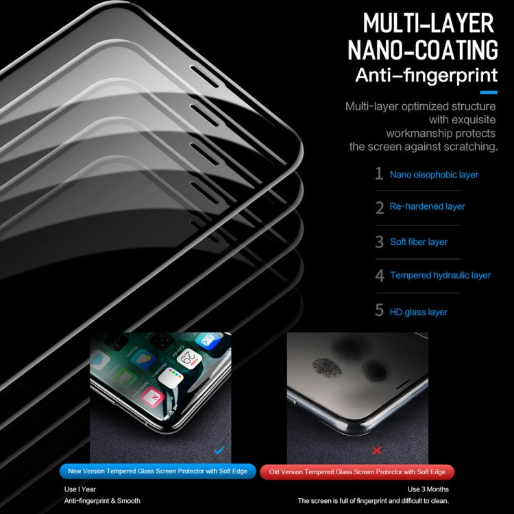 For iPhone 11 / XR ROCK 0.23mm Soft Edge 7D Curved Surface Full Screen Tempered Glass Film(Transparent)