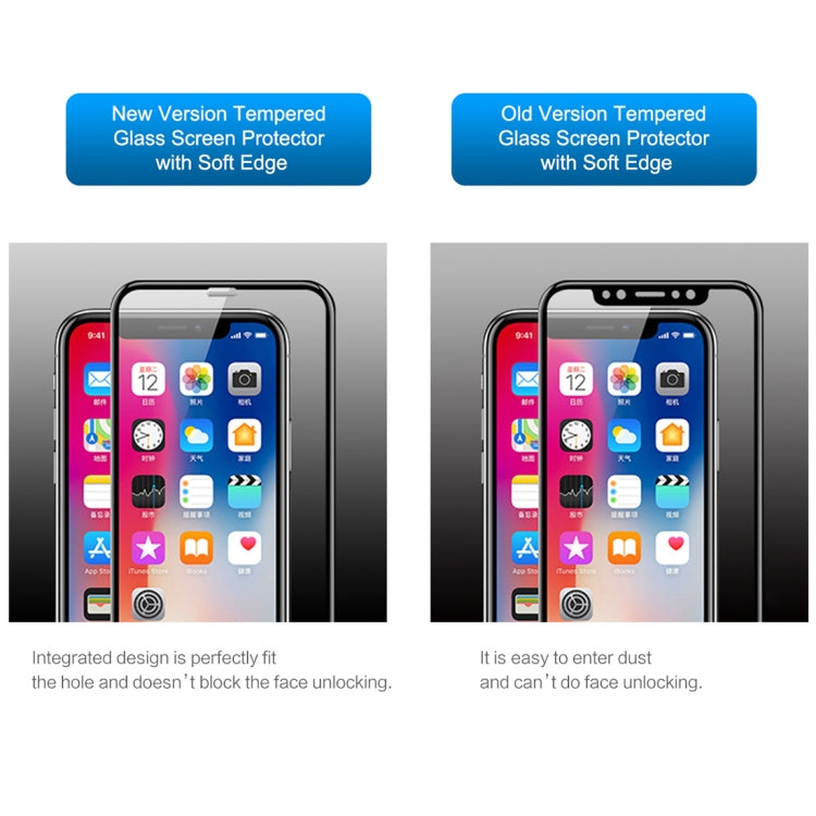 For iPhone 11 / XR ROCK 0.23mm Soft Edge 7D Curved Surface Full Screen Tempered Glass Film(Transparent)