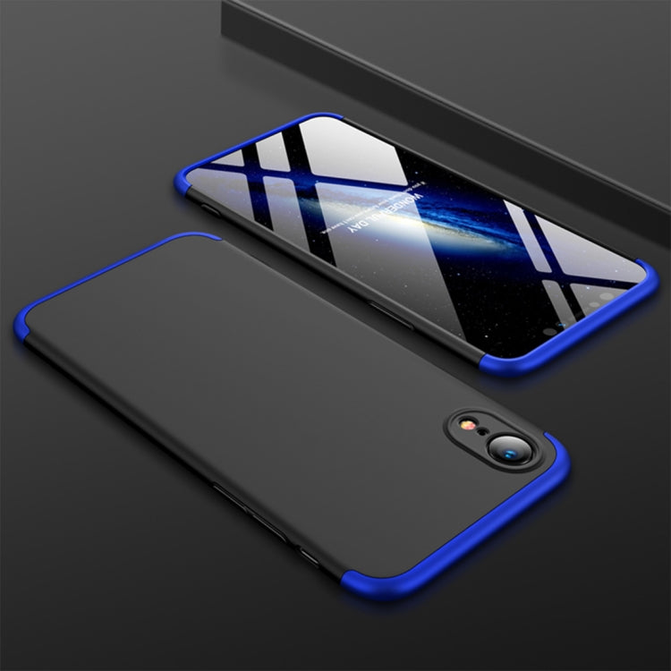 For iPhone XR GKK Three Stage Splicing Full Coverage PC Case
