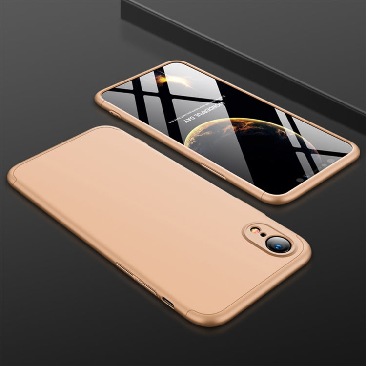 For iPhone XR GKK Three Stage Splicing Full Coverage PC Case
