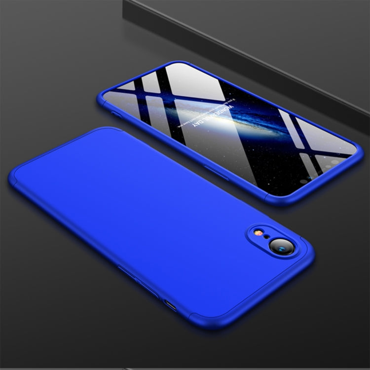 For iPhone XR GKK Three Stage Splicing Full Coverage PC Case