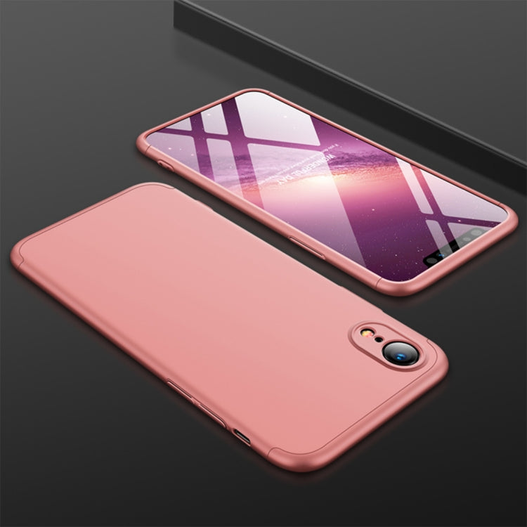 For iPhone XR GKK Three Stage Splicing Full Coverage PC Case