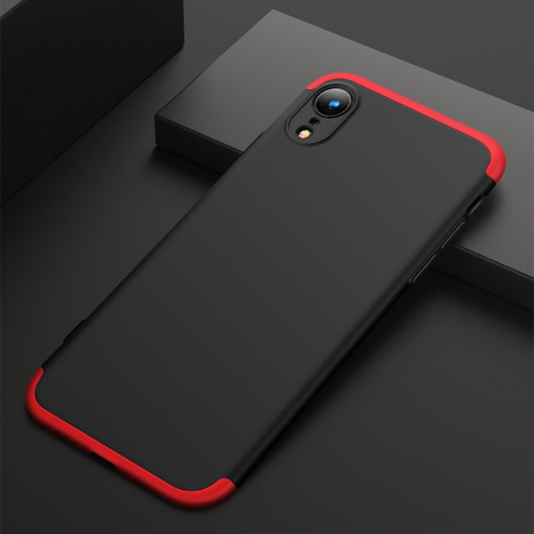 For iPhone XR GKK Three Stage Splicing Full Coverage PC Case