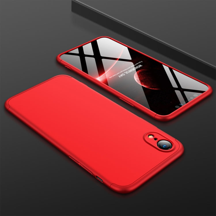 For iPhone XR GKK Three Stage Splicing Full Coverage PC Case