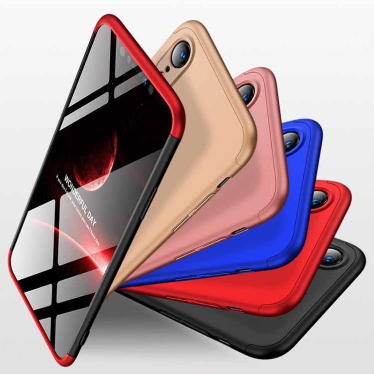 For iPhone XR GKK Three Stage Splicing Full Coverage PC Case