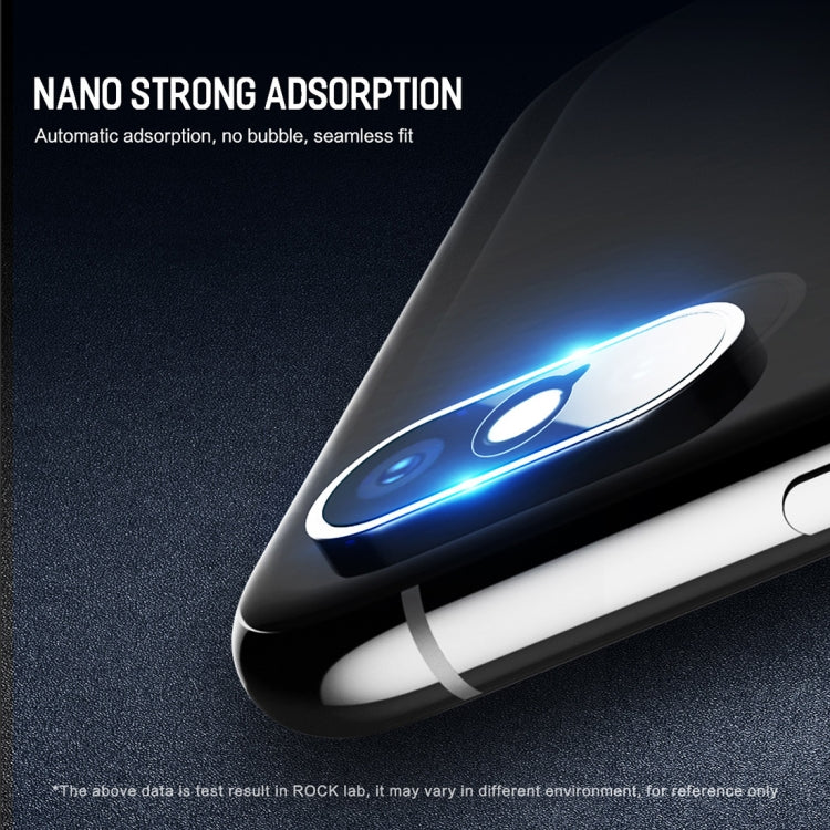 For iPhone XR 2pcs ROCK 0.15mm Rear Camera Lens Soft Tempered Glass Film