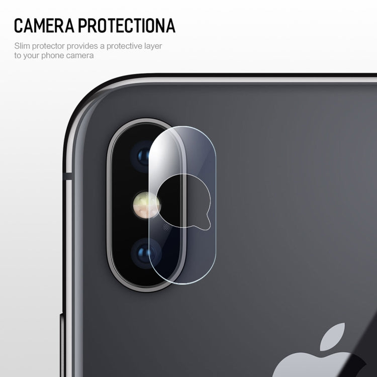 For iPhone XR 2pcs ROCK 0.15mm Rear Camera Lens Soft Tempered Glass Film