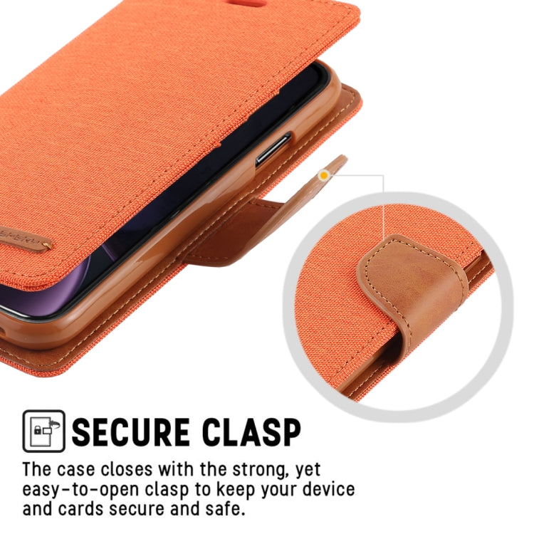 For iPhone XR GOOSPERY CANVAS DIARY Denim Texture Horizontal Flip Leather Case with Holder & Card Slots & Wallet